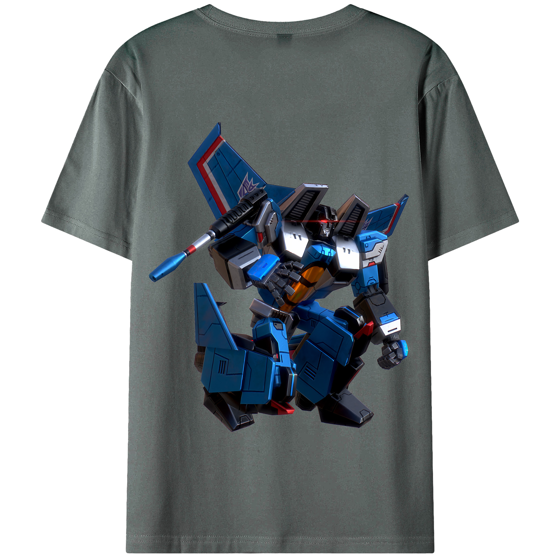 （画像用） Transformers トランスフォーマー 綿100％半袖Tシャツ（背面プリント）